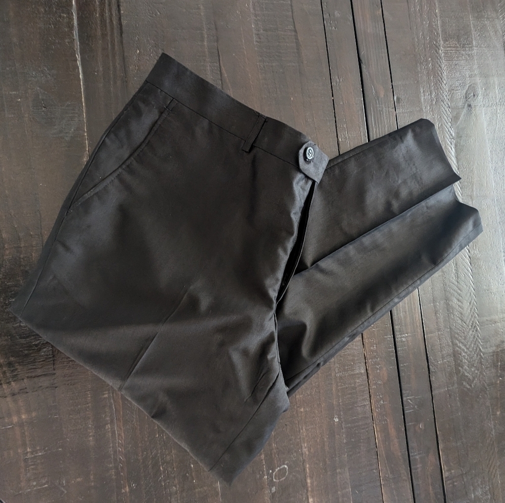 Men's Vintage Black Dress Pants Tailored